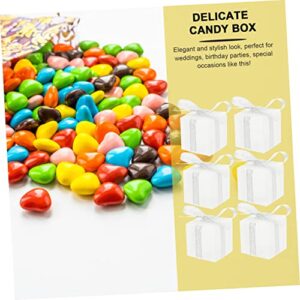 Didiseaon 1 Set candy box plastic to go containers clear cake containers plastic containers macaron candy gift cube cookie pvc portable candy container candy accessory package accessory mini