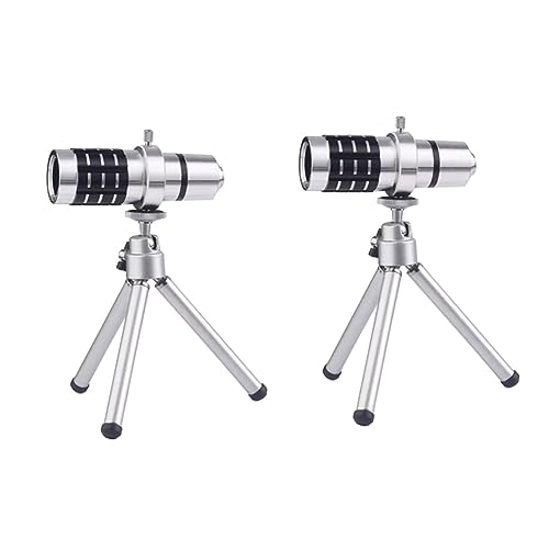 NOLITOY 2pcs Smartphone Phones celulares Smartphone Phone Stand Tripod Phone fisheye Lens 10x Macro Lens for Cell Phone Clip-on Cell Phone Lens 12X Mobile Phone Lens Telescope Lens Suite