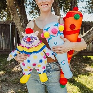 Killer Klowns from Outer Space Blue Baseball Bat 20-Inch Collector Plush Toy, Large Soft Stuffed Animal