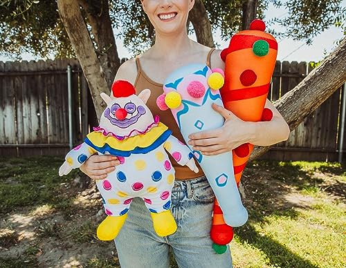 Killer Klowns from Outer Space Blue Baseball Bat 20-Inch Collector Plush Toy, Large Soft Stuffed Animal