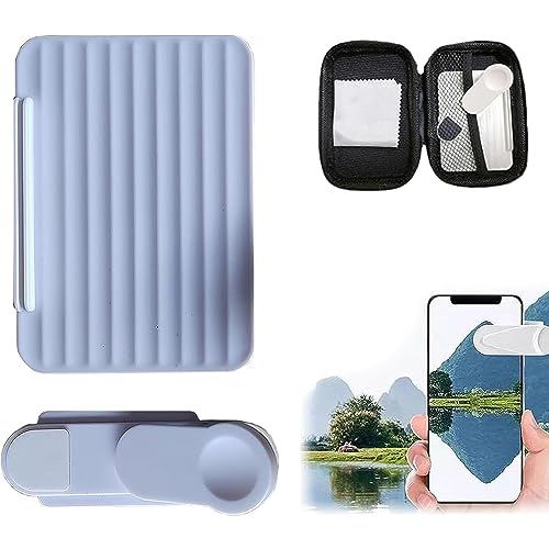 Smartphone Camera Mirror Reflection Clip Kit-Phone Camera Lens kit,Mobile Phone Reflection Camera Clip Selfie Reflector,Mobile Phone Shooting Supplies,Applicable to All Mobile Phones (White)