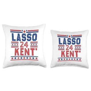 Lasso Kent' 24 Funny USA Flag 2024 Election Shirt Lasso Kent' 24 Funny 4th of July USA Flag Meme 2024 Election Throw Pillow, 16x16, Multicolor