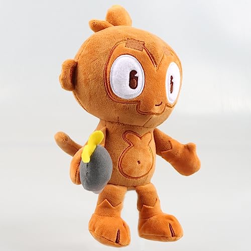 New Bloons TD 6 Monkey Plush Toy，9.8inch City Cute Soft Cartoon Dart Monkey Stuffed Animal Plush Doll Toy，Bloons TD6 Game Plush Gift for Game Lovers Fans and Kids Friends