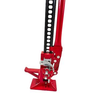 33 High Lift Ratcheting Off Road Farm Jack, 6000lbs/3Ton Capacity - Red