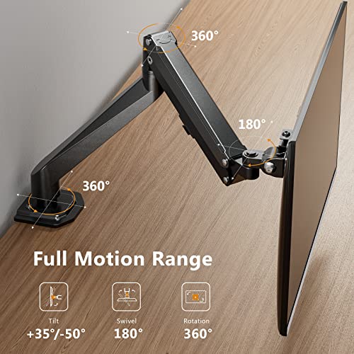 ErGear Adjustable 55'' Height Electric Standing Desk with Storage Bag Single Monitor Mount