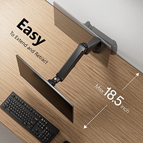 ErGear Adjustable 55'' Height Electric Standing Desk with Storage Bag Single Monitor Mount