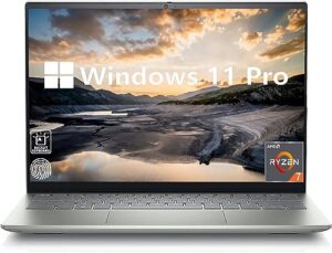 dell inspiron 14 inch fhd business laptop, amd ryzen 7 5825u, 32gb ram, 1tb ssd, windows 11 pro, fingerprint reader, backlit keyboard, sd card, usb-c, hdmi