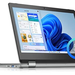 jumper 2 in 1 Laptop, Dual-Core Intel Celeron N4000 CPU, 4GB DDR4 128GB Storage, 11.6 Inch UHD Touchscreen Display(1366X768), Windows 11 Laptop Computer with 2.4G/5G WiFi, Bluetooth 4.2, HD Webcam.