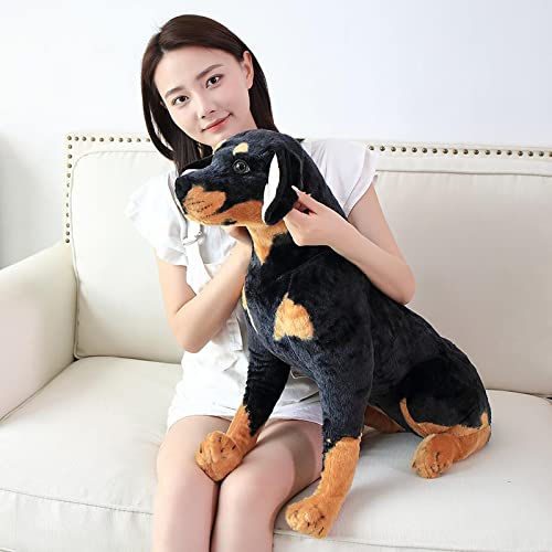 Simulation Dog Plush Toys, Cute Kawaii Puppy Soft Stuffed Real Pillow Home Decoration, for Kids Boys Gifts 40Cm A