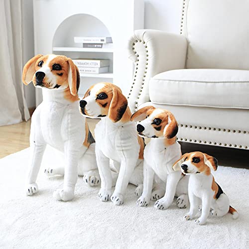 Simulation Dog Plush Toys, Cute Kawaii Puppy Soft Stuffed Real Pillow Home Decoration, for Kids Boys Gifts 40Cm A