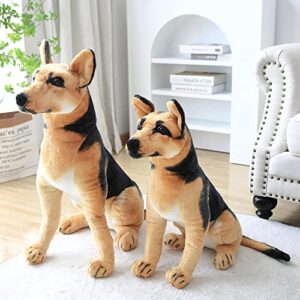 Simulation Dog Plush Toys, Cute Kawaii Puppy Soft Stuffed Real Pillow Home Decoration, for Kids Boys Gifts 40Cm A