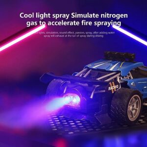 Usdian Remote Control Water Spr𝘢y Four-Wheel Drive Drift 𝘛𝘰𝘺 Car, High Speed Rechargeable Lighted Boy Remote Control Racing Car