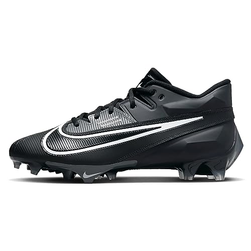 Nike Vapor Edge Elite 360 2 DA5457-010 Black-White-Dark Smoke Grey Men's Football Cleats 10 US