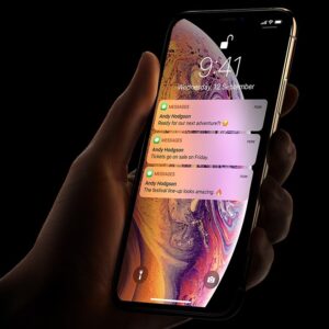 Apple iPhone Xs Max Mobile Phone 6.5inch A12 Bionic 4GB RAM 64GB/256GB ROM Hexa Core 12MP NFC 4G LTE Original iOS Cellphone 64GB with Face ID/White