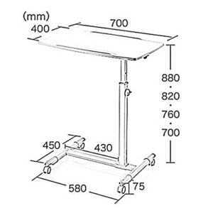 ZGJHFF Folding Table,Solid-Top Height Adjustable Mobile Laptop Desk Cart,Multifunction Workstation Bed Sofa Bedside Table (Color : Black)