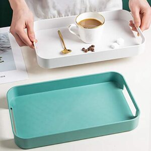 Serving Tray Fashion Simple Rectangular Tray Household Breakfast Tray Dessert Tea Tray Commercial Tea Cup Storage Tray 2 Color