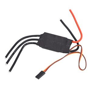 Emoshayoga 30A Brushless ESC, 5V 2A BEC Output Bidirectional 30A Brushless ESC Quick Response Plug and Play Good Handling for RC Boat