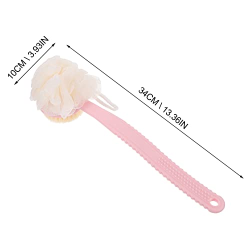 FRCOLOR Shower Brush Dry Brushing Body Brush Body loofah Shower Scrub Brush for Body Bath mesh Sponge exfoliating Body Puffs Back Scrubber Brush Back Skin Scrubber Bath Scrubber mesh Ball