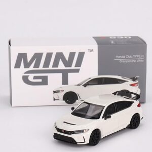 True Scale Miniatures Model Car Compatible with 2023 Honda Civic Type R (White) Limited Edition 1/64 Diecast Model Car MGT00530