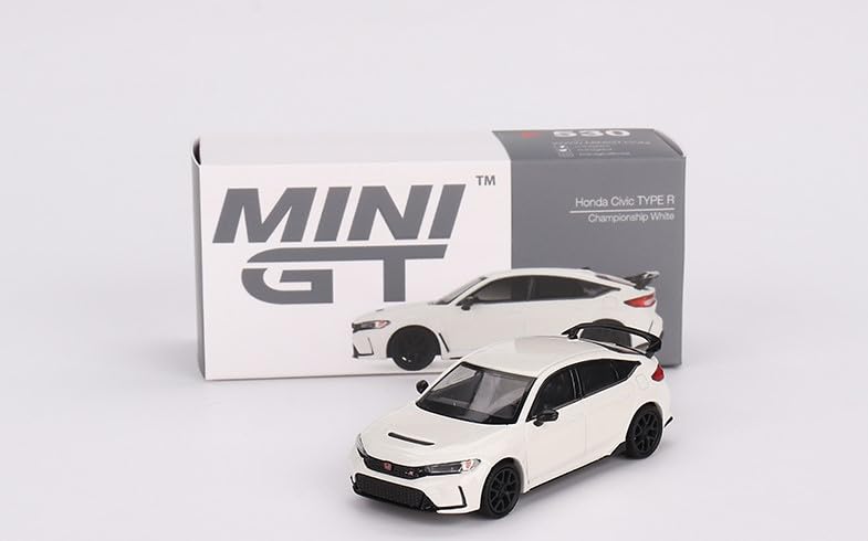 True Scale Miniatures Model Car Compatible with 2023 Honda Civic Type R (White) Limited Edition 1/64 Diecast Model Car MGT00530