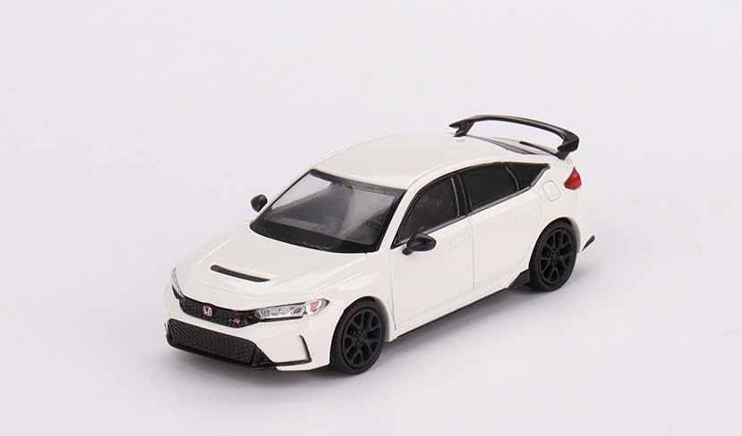 True Scale Miniatures Model Car Compatible with 2023 Honda Civic Type R (White) Limited Edition 1/64 Diecast Model Car MGT00530