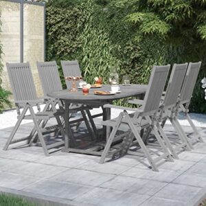 wfauibr dining set 7 piece patio,chat conversation tables and chairs,whether you have a balcony, lawn, garden, or poolside, this set is outdoor spaces,gray/a,7 piece 66.9"