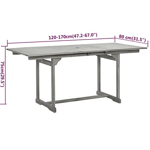 WFAUIBR Dining Set 7 Piece Patio,Chat Conversation Tables and Chairs,Whether You Have a Balcony, Lawn, Garden, or Poolside, This Set is Outdoor Spaces,Gray/A,7 Piece 66.9"