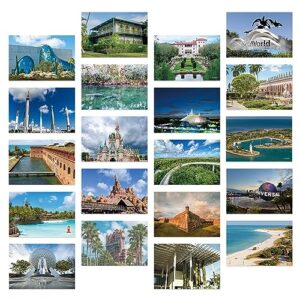 dear mapper vintage united states florida landscape postcards pack 20pc/set postcards from around the world greeting cards for business world travel postcard for mailing decor gift