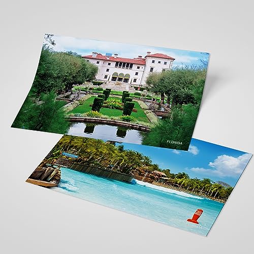 Dear Mapper Vintage United States Florida Landscape Postcards Pack 20pc/Set Postcards from Around the World Greeting Cards for Business World Travel Postcard for Mailing Decor Gift