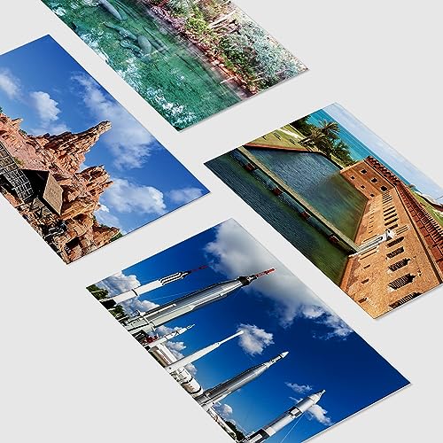 Dear Mapper Vintage United States Florida Landscape Postcards Pack 20pc/Set Postcards from Around the World Greeting Cards for Business World Travel Postcard for Mailing Decor Gift