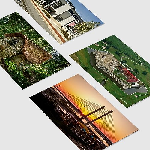 Dear Mapper Vintage United States Delaware Landscape Postcards Pack 20pc/Set Postcards from Around the World Greeting Cards for Business World Travel Postcard for Mailing Decor Gift