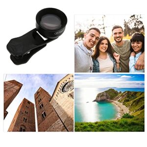 Cell Phone Camera Lens Kit, HD 2X Telephoto Photography Lens, Aluminum Alloy, Suitable for Most Phones with Camera Lens Diameter Less Than 13mm