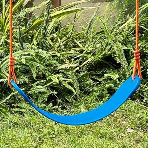 amictoy adjustable tree swing for kids - durable polymer construction - blue color - holds up to 250 lbs - ideal for outdoor fun in gardens, backyards, and patios - easy installation