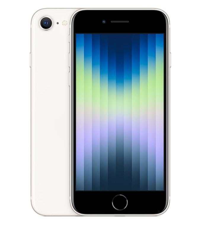 iPhone SE 2022 64GB Se3 ROM A15 Bionic Chipset 12MP Camera 4.7' Original Retina LCD Fingerprint 5G 64GB Standard/White