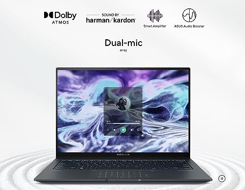 ASUS Zenbook 14.5" 2.8K(2880 x 1800) 120Hz OLED Laptop | EVO 14-Core i7-13700H | 16GB DDR5 | 100% DCI-P3 | WiFi 6E | 2X Thunderbolt 4 | Widnows 11 Home | w/HDMI (16GB LPDDR5 RAM | 1TB PCIe SSD)