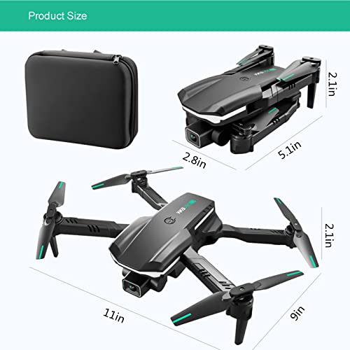 Mini Drone with Camera for Adults 4k Dual Hd Camera Fpv Drone with 3-way Obstacle Aviodance Altitude Hold One Key Return Rc Drone for Kids 8-12 Rc Plane Flying Toys Birthday Gifts for Boys Men