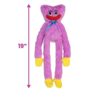 Poppy Playtime Huggy Wuggy Plush Doll - Collectible Toy for All Ages (19" Smiling Kissy Miss)