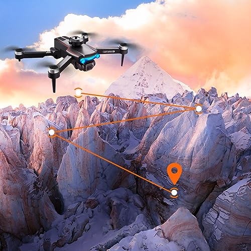 Rc Mini Drone with Camera for Adults 4K Dual Hd Camera Fpv Drone with Altitude Hold Headless Mode Foldable Drone for Kids 8-12 Rc Plane Flying Toys Personalized Birthday Gifts for Beginners