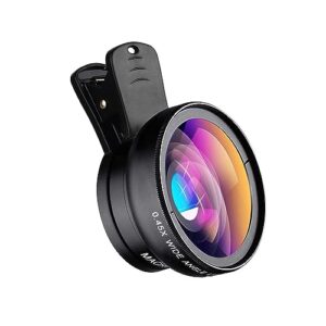 Phone Lens kit 0.45x Super Wide Angle & 12.5X Macro Micro Lens HD Camera Lentes fit for iPhone 6S 7 Xiaomi More cellphones