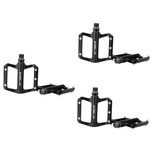besportble 3 pairs kids bike pedals road bike pedals bmx pedal aluminum pedal bicycle accessories bicycle accesories mountain bike pedal platform pedal universal bearing bicycle shoes cleats