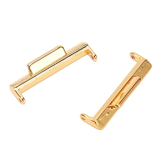 Watch Band Connector, Firm Connection 22mm Perfect Fit Pretty Watch Strap Connector Part for Replacement (Gold)