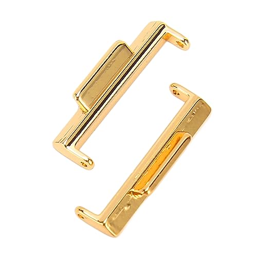 Watch Band Connector, Firm Connection 22mm Perfect Fit Pretty Watch Strap Connector Part for Replacement (Gold)