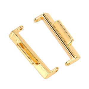 Watch Band Connector, Firm Connection 22mm Perfect Fit Pretty Watch Strap Connector Part for Replacement (Gold)