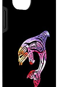 iPhone 13 White Salmon WA Native American Orca Killer Whale Case