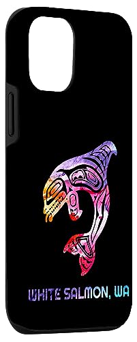 iPhone 13 White Salmon WA Native American Orca Killer Whale Case