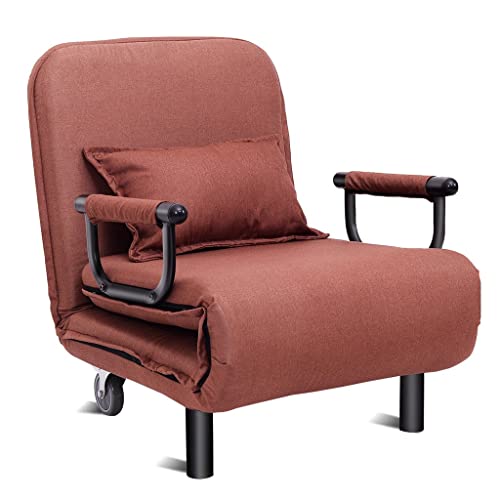 sgzyl Convertible Sofa Bed Folding Arm Chair Sleeper Leisure Recliner Lounge Couch