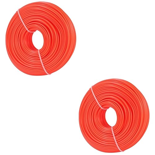 2pcs Trimmer Square Tool Nylon Rope Mower Trimmer Nylon Trimmer Spool Fence line Mower Cords Mower Trimmer Line Nylon Simple Mower Parts Brush Cutter Electric Wire to Rotate