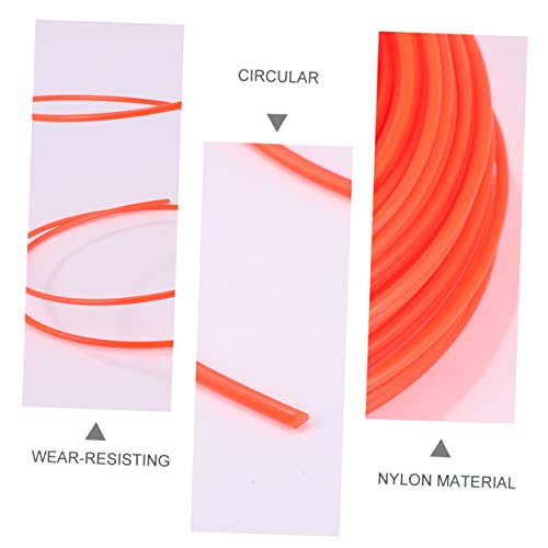 2pcs Trimmer Square Tool Nylon Rope Mower Trimmer Nylon Trimmer Spool Fence line Mower Cords Mower Trimmer Line Nylon Simple Mower Parts Brush Cutter Electric Wire to Rotate