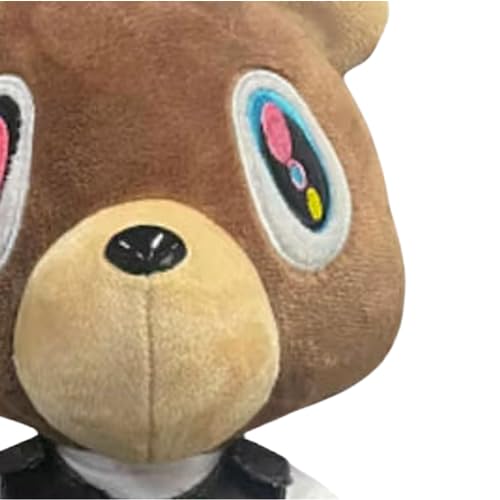 9.8 Inch Kanye Wetter Teddy Bear Plush Toys, Soft Cuddly Kanye Wets Teddy Bear Stuffed Animal Plush Doll, Plush Bear Figure Pillow Toys Gifts for Kids and Home Decoration