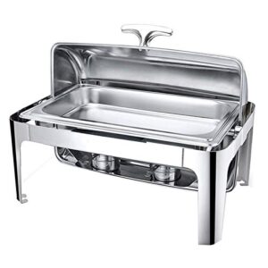 chafing dish electric food warmer chafer chafing dish commercial rectangular buffet servers and warmers - keep food being fresh and delicious - 9l (a)